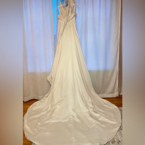 Davina | Dresses | Elegant White Sequin Weddingreception Dress | Poshmark